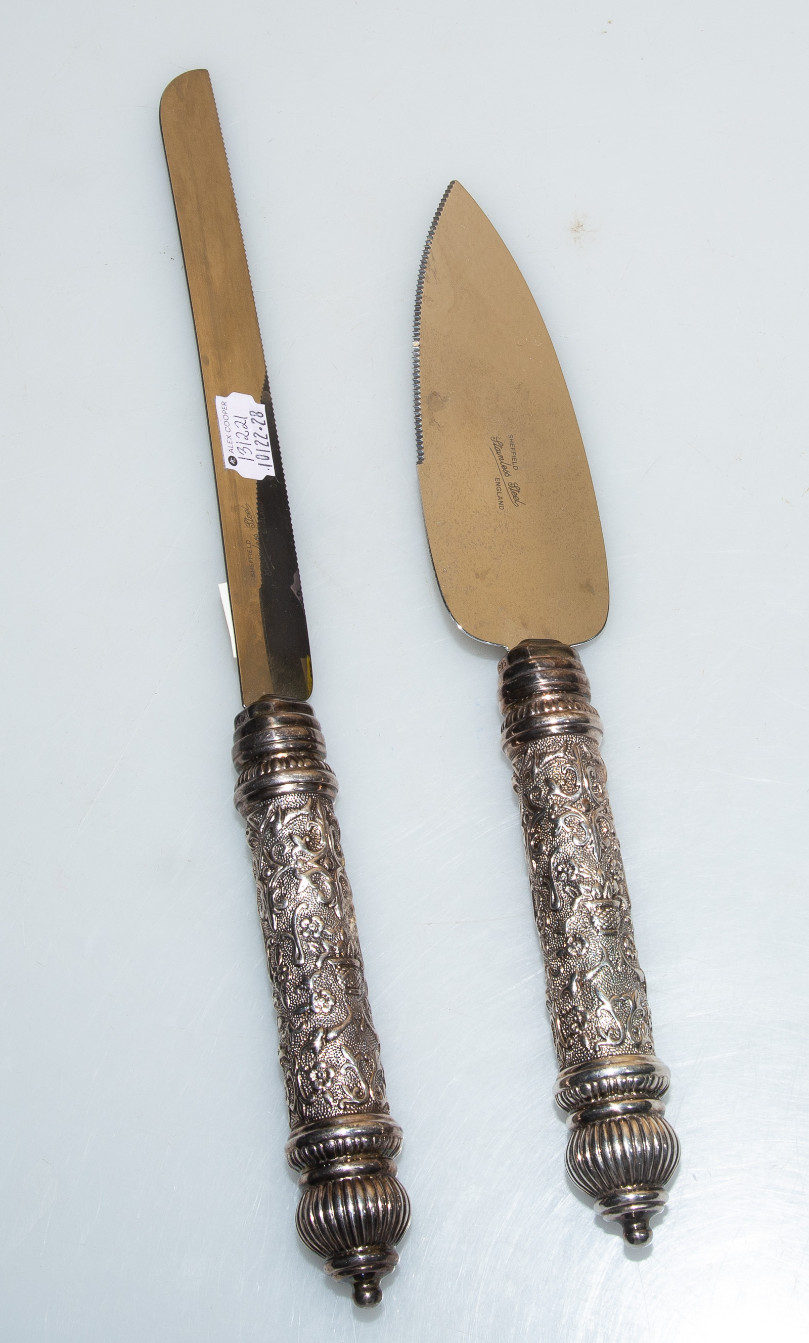 STERLING HANDLED CAKE KNIFE &