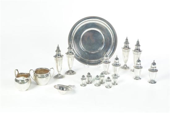 STERLING HOLLOWARE TABLE ITEMS. 