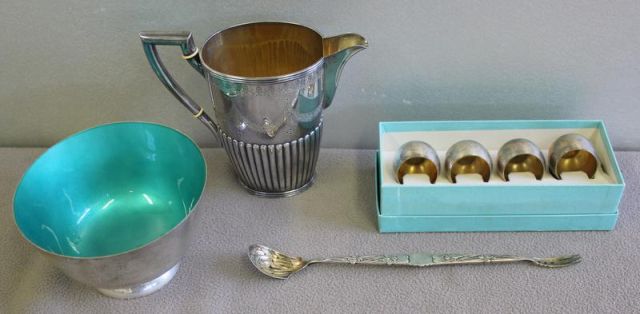 STERLING. Including a Tole Enamel