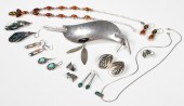 Sterling jewelry grouping to i