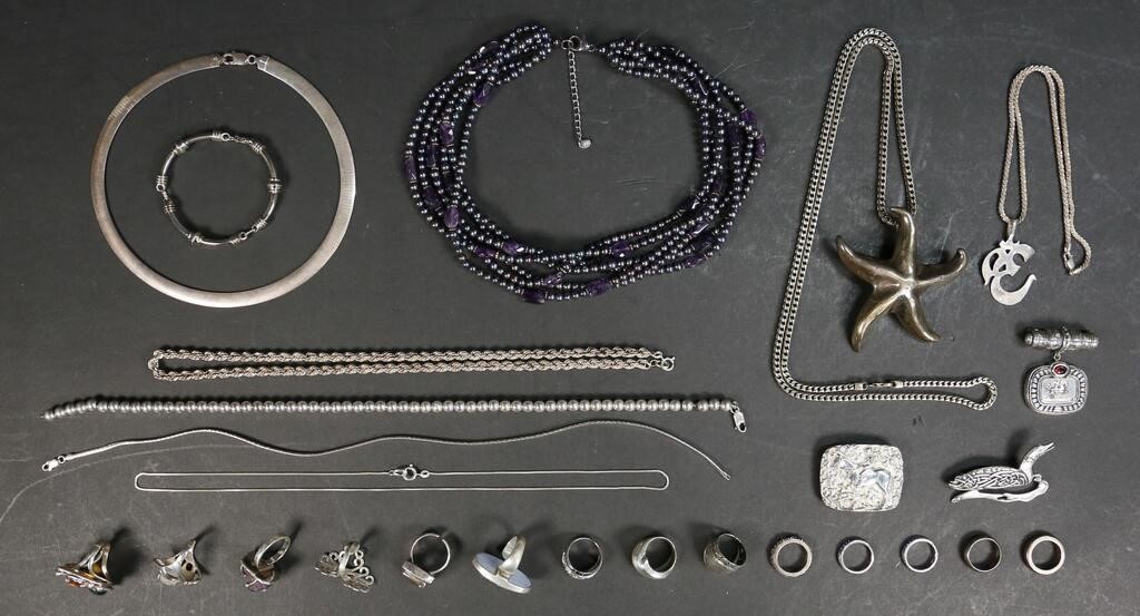 STERLING JEWELRY LOT26 pieces of