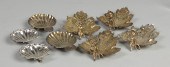 Sterling leaf form nut dishes