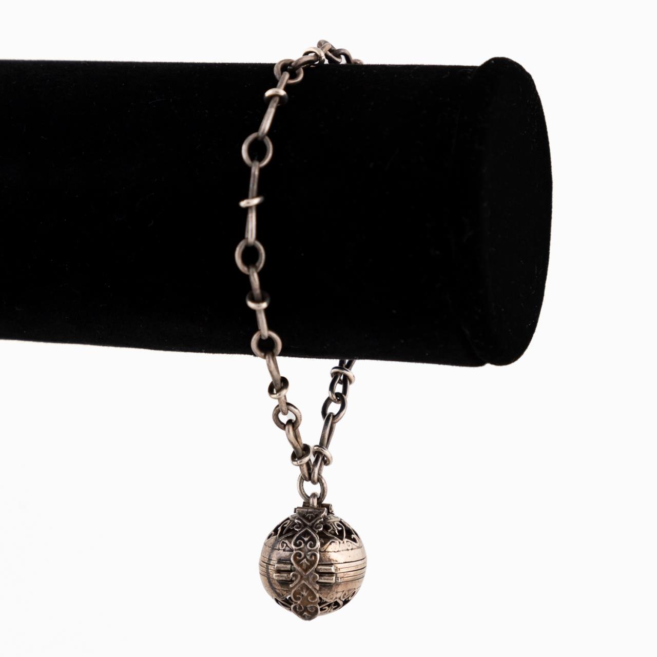 STERLING LOCKET CHARM, 4