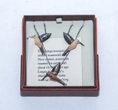STERLING MAMMOTH TUSK EARRINGS