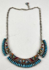 STERLING MICRO INLAID TURQUOIS