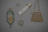 STERLING MOUNTED CRYSTAL PERFU