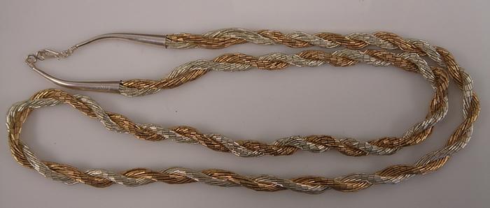 Sterling Necklace. Liquid silver
