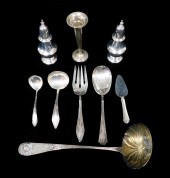 STERLING: NINE PIECES INCLUDIN