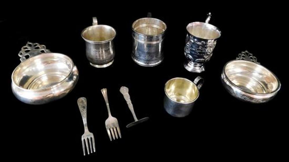 STERLING: NINE PIECES OF CHILDREN'S