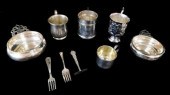 STERLING: NINE PIECES OF CHILD