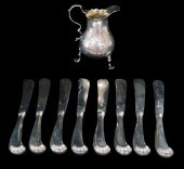 STERLING: NINE PIECES OF ENGLI