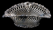 STERLING: OBLONG BASKET WITH P