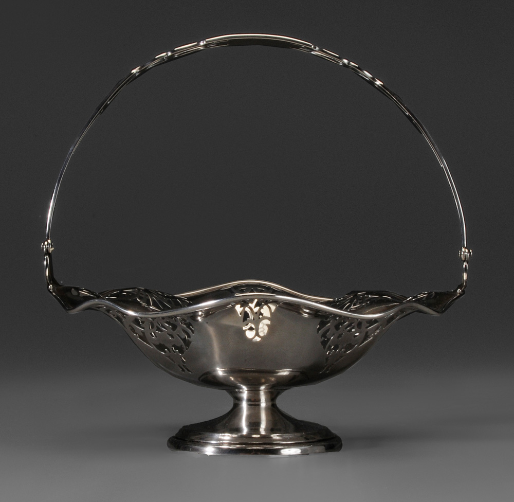 Sterling Openwork Basket