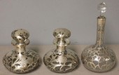 STERLING. Overlay Glass Lot In