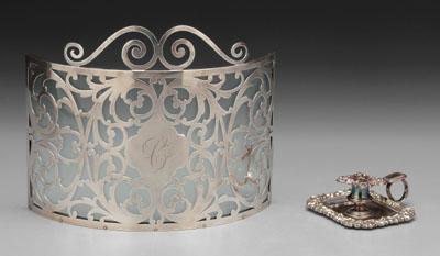 Sterling overlay glass table