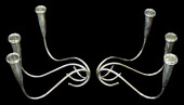STERLING: PAIR OF STERLING MID