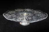 STERLING PEDESTAL GLASS CAKE S