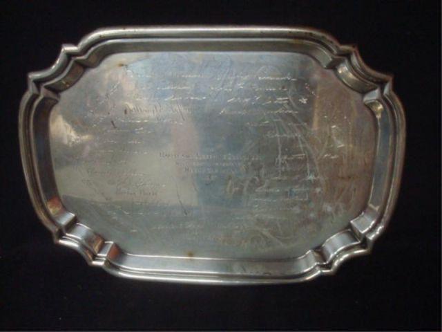 Sterling. Presentation Tray. Has