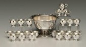 Sterling punch bowl, 24 cups: