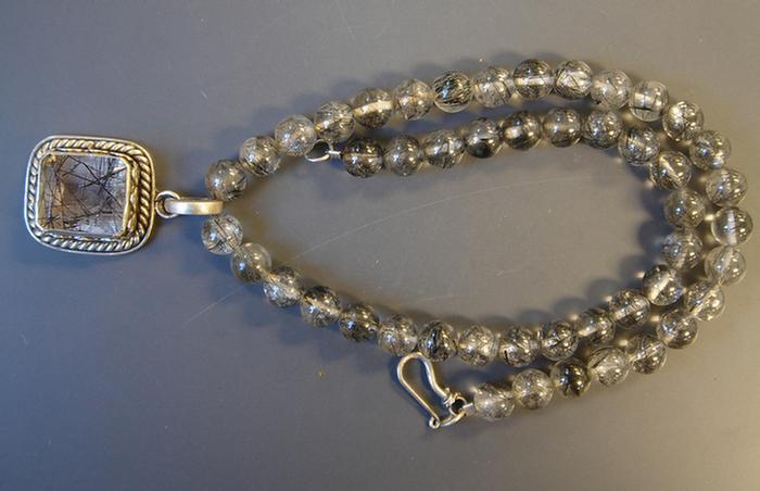 Sterling & Rutilated Quartz