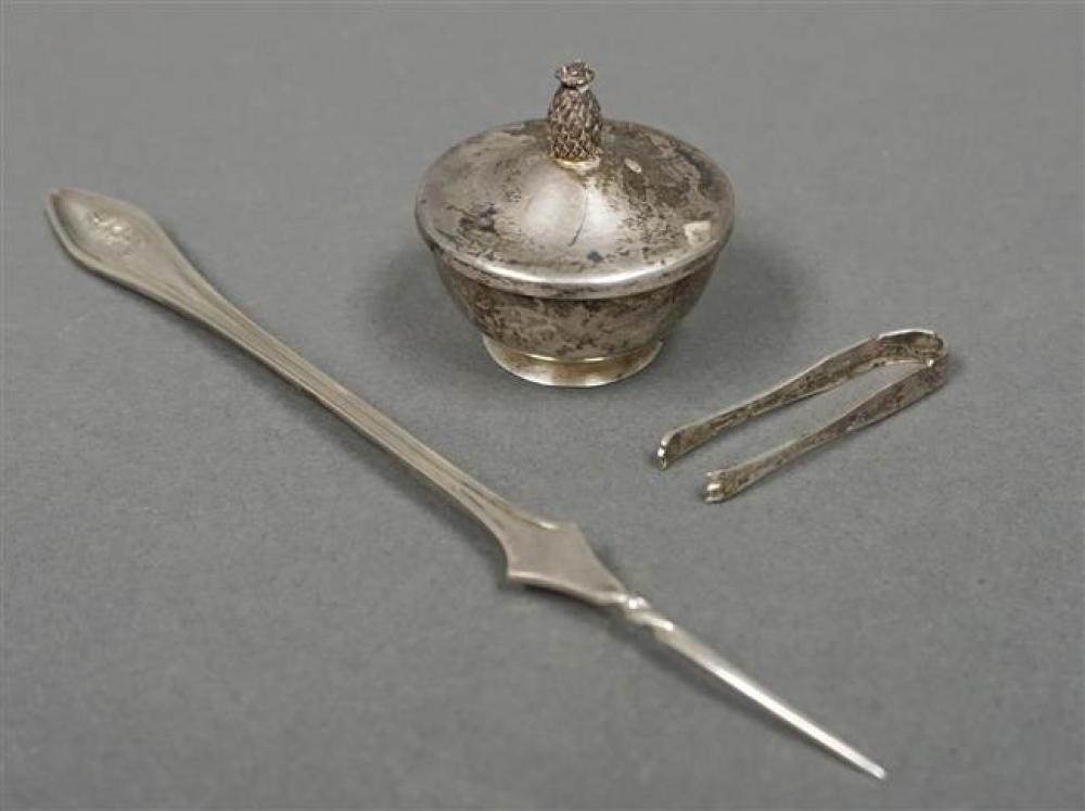 STERLING SACCHARINE BOWL WITH