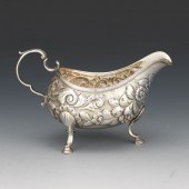 STERLING SAUCE BOAT, MATTHEW W
