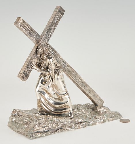 STERLING SCULPTURE, CHRIST W/