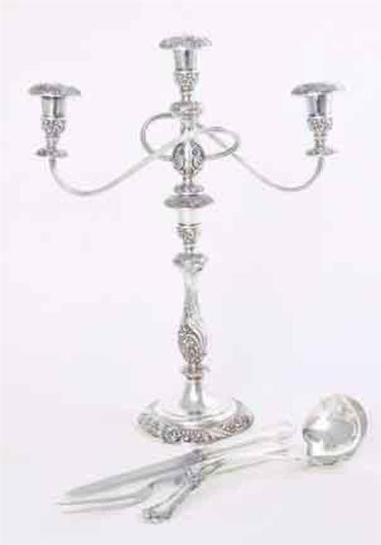 Sterling serving pieces and