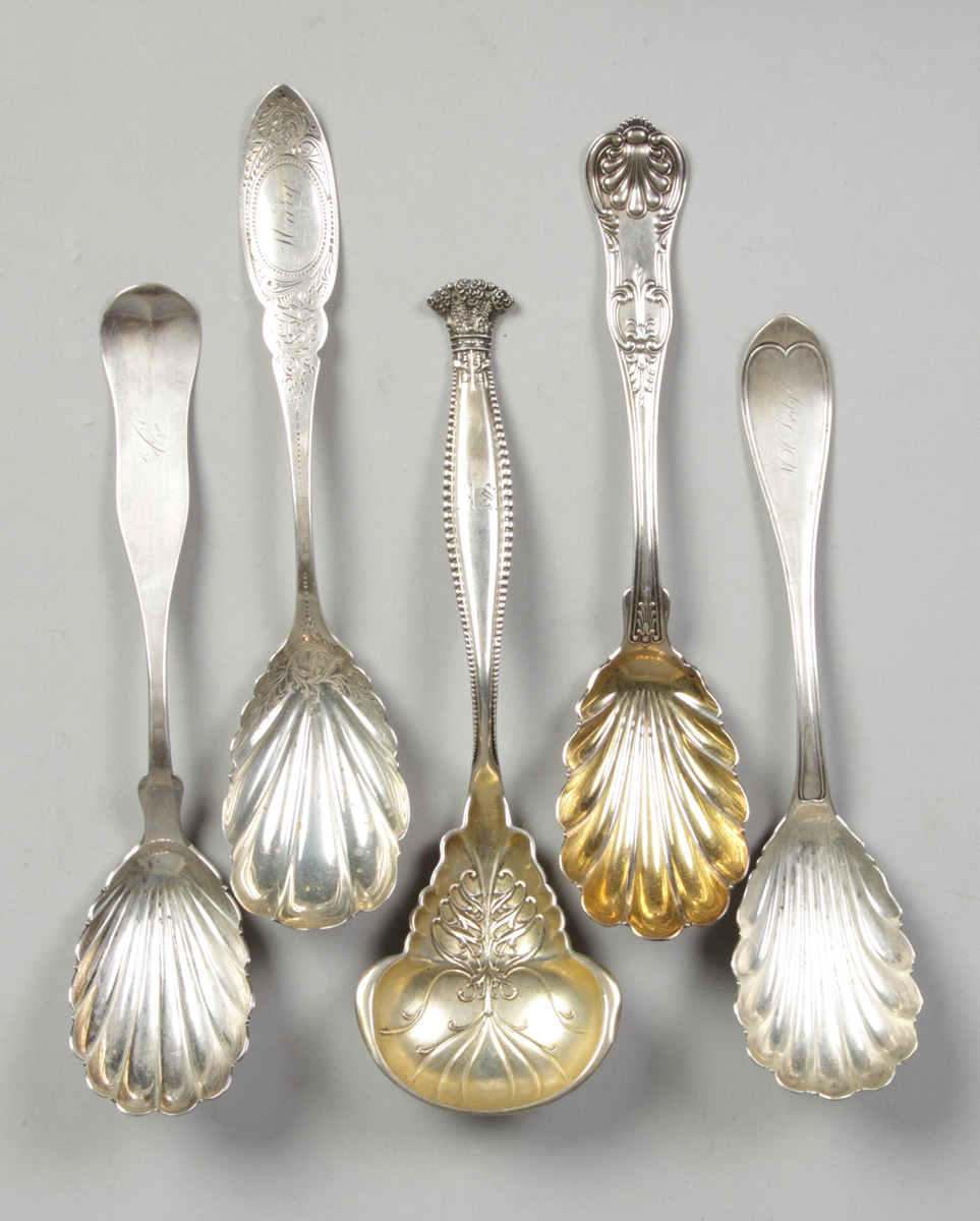 Sterling Serving spoons w/shell