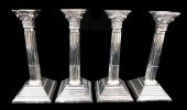 STERLING: SET OF FOUR CANDLEST