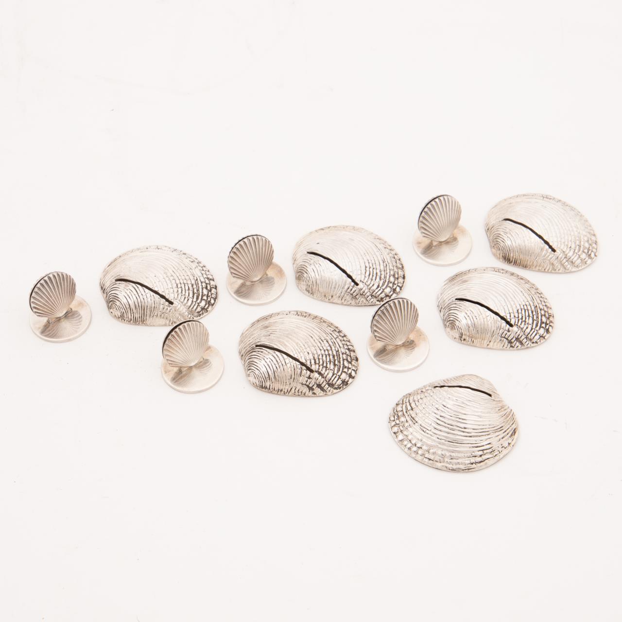 STERLING SHELL-FORM PLACE CARD