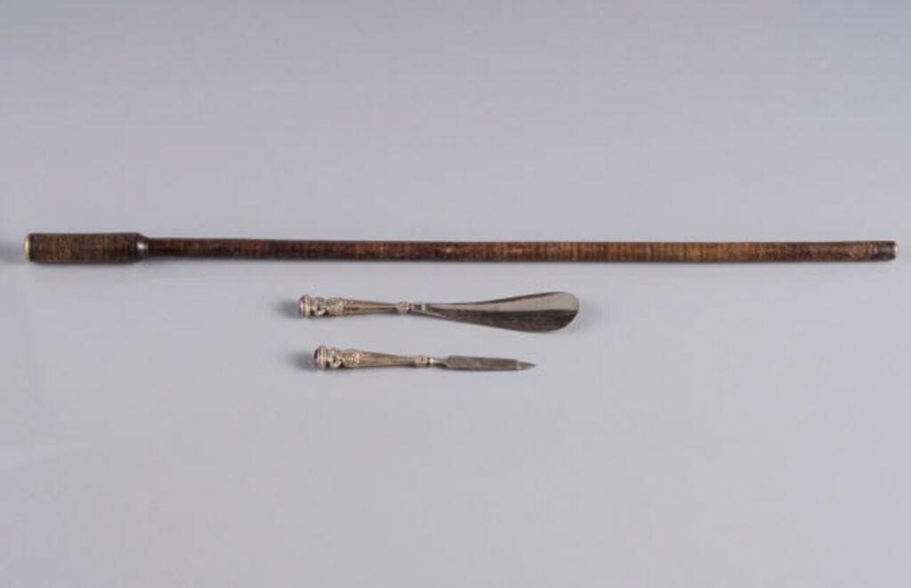 STERLING SHOEHORN & NAIL FILE