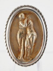 STERLING SILVER & 14K GOLD CAM