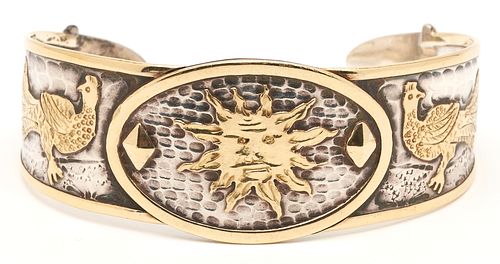 STERLING SILVER & 18K GOLD LA
