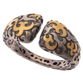 STERLING SILVER, 22K YELLOW GO
