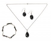 STERLING SILVER 3PC JEWELRY GR
