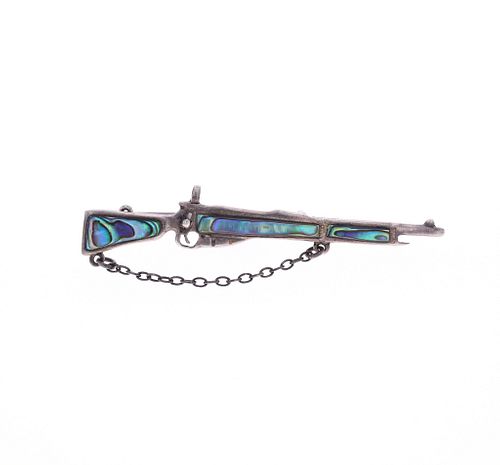 STERLING SILVER & ABALONE BOLT