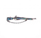 STERLING SILVER & ABALONE BOLT