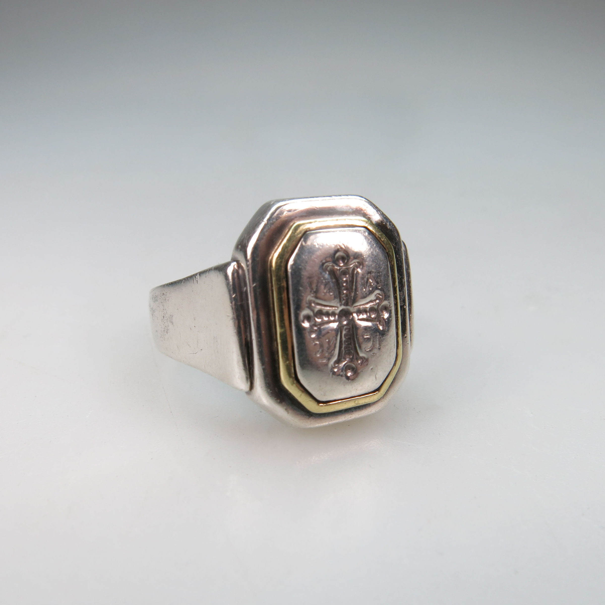 Sterling Silver And 18k Yellow Gold