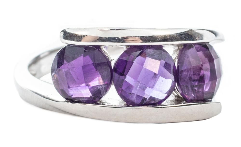 STERLING SILVER AND AMETHYST