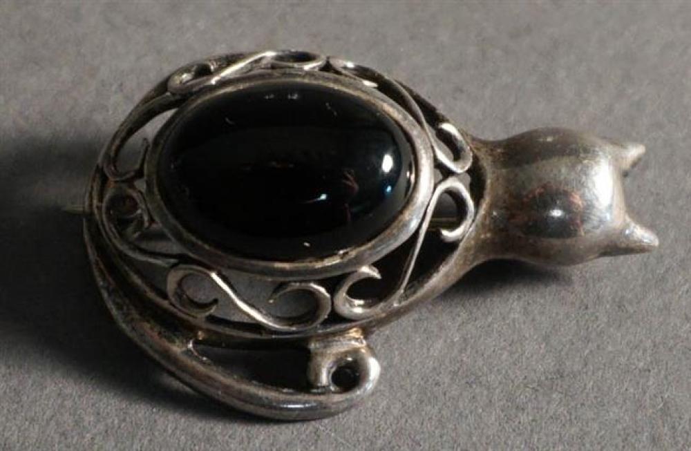 STERLING SILVER AND BLACK ONYX