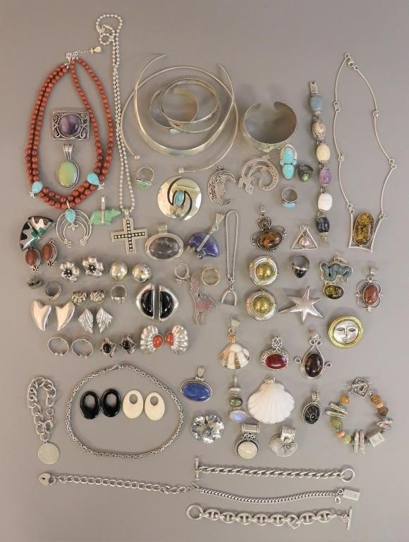 Sterling silver and costume jewelry