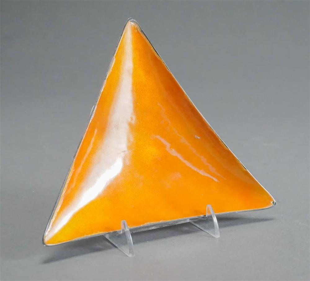 STERLING SILVER AND ENAMEL INTERIOR