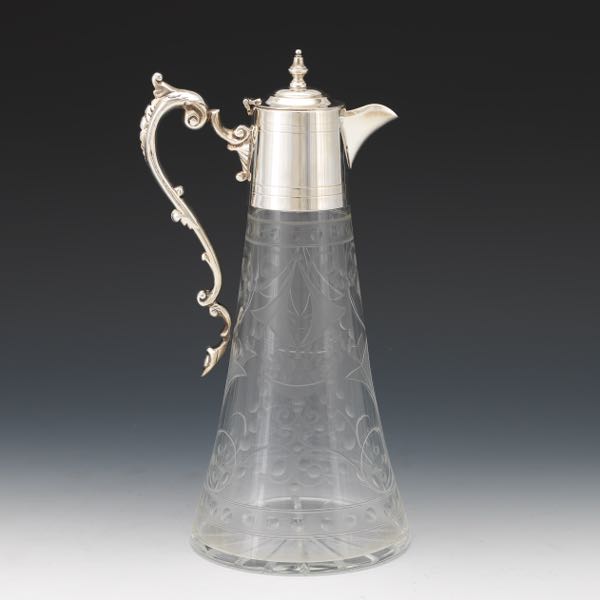 STERLING SILVER AND ETCHED GLASS