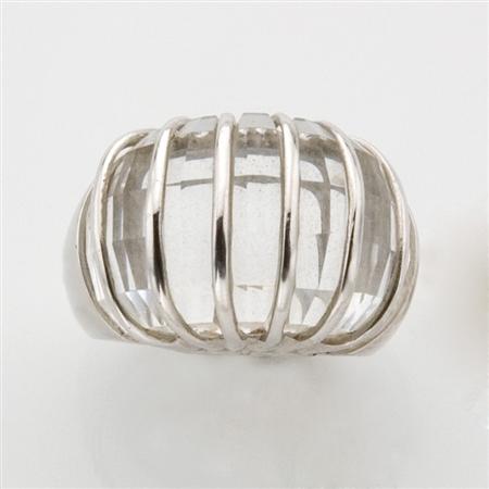 Sterling Silver and Faceted Crystal