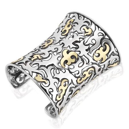 Sterling Silver and Gold Cuff