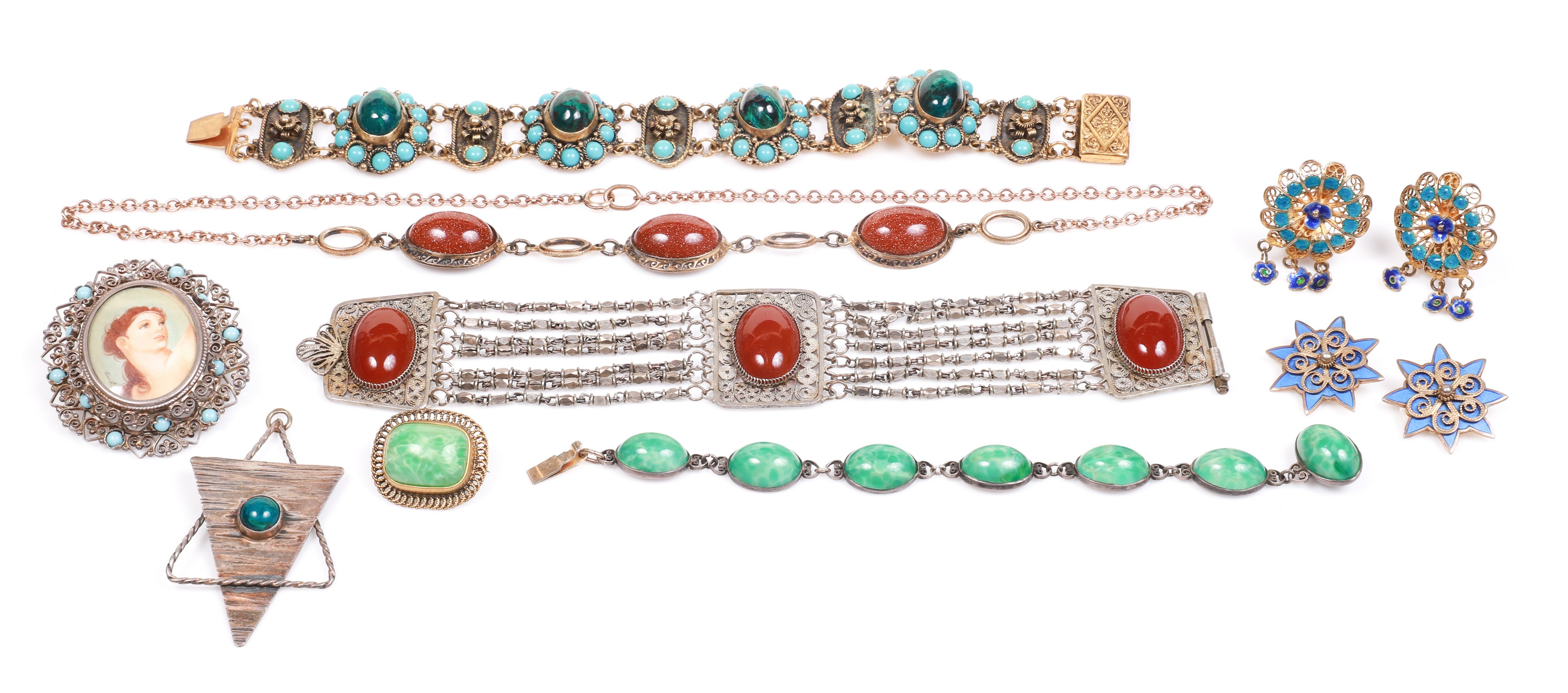 Sterling, silver and gold filled