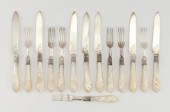 STERLING SILVER AND MOTHER-OF-
