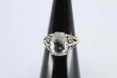 STERLING SILVER AND TOPAZ RING