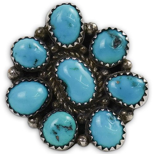 STERLING SILVER AND TURQUOISE